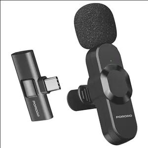 میکروفن یقه ای پرودو مدل PD-2BK با درگاه اتصال تایپ سی