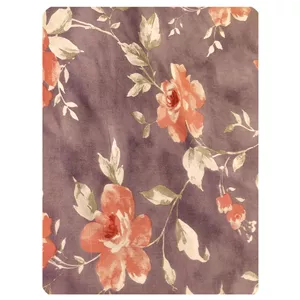 ملحفه کتان نخ رزین تاژ مدل ایزابل کد 1-101 دو نفره سایز 235x235 سانتی‌متر