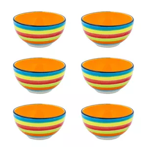 کاسه مدل رنگین کمان بسته 6 عددی