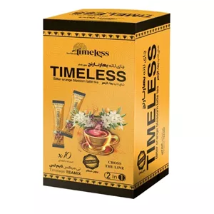 چای لاته بهارنارنج بدون شکر هربی تِک تایم لِس - 180 گرم بسته 10 عددی