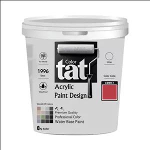 رنگ صورتی سرخابی مات اکرولیک تات کد 1080-r حجم 1لیتر