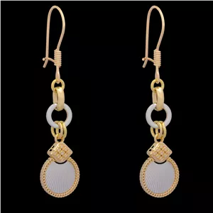 گوشواره عصایی طلا 18 عیار زنانه طلای مستجابی مدل آوا کد 16551 