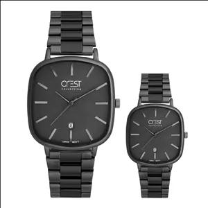 ست ساعت مچی عقربه‌ای کوارتز زنانه و مردانه کرست مدل 9079.10
