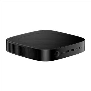 کامپیوتر کوچک اچ‌ پی مدل T655 با پردازنده Ryzen Embedded  R2314 حافظه SSD با ظرفیت 128 گیگابایت رم DDR4 با ظرفیت هشت گیگابایت پردازنده گرافیکی AMD