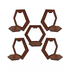 شلف دیواری فروردین مدل شش ضلعی بسته 5 عددی