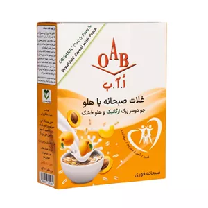 غلات صبحانه جو دوسر پرک و هلو خشک اُ آ ب - 200 گرم