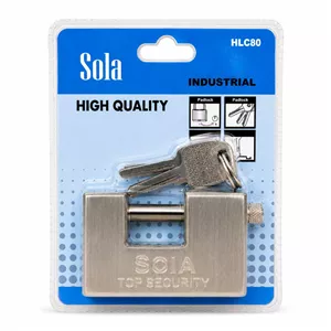 قفل کتابی سولا مدل RH-31590 سایز 80 میلی متر به همراه 3 کلید
