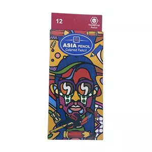 مداد رنگی 12 رنگ برند آسیا مدل 10001