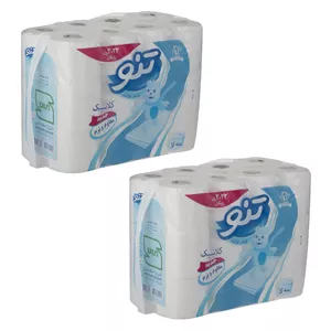 دستمال توالت تنو مدل DADASHA دو بسته 24 عددی