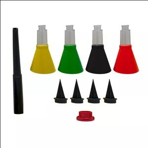 قیف روغن خرطوم دار مدل IRC4222 سایز 3 اینچ مجموعه 10 عددی