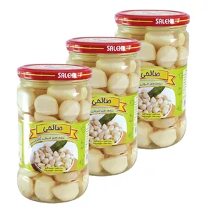 ترشی سیر مروارید پاستوریزه ممتاز صالحی - 650 گرم مجموعه 3 عددی