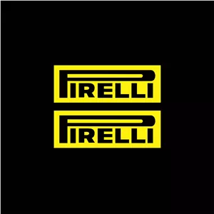 برچسب موتورسیکلت لیزارد مدل اسپورت طرح PIRELLI کد LZD-870 بسته دو عددی