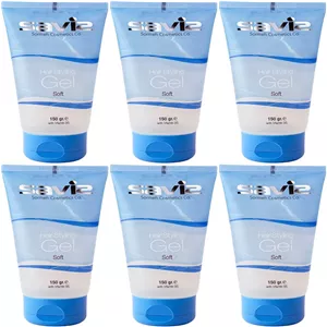 ژل مو مرطوب با قدرت نگهداری کم ساویز مدل Soft وزن 150 گرم مجموعه 6 عددی