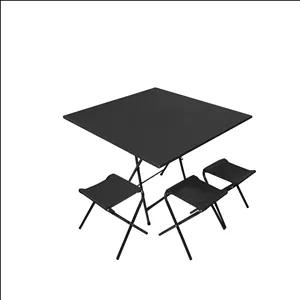 میز و صندلی سفری میزیمو مدل برزنتی کد 8834 مجموعه 4 عددی