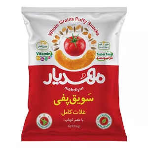 سویق پفی غلات کامل با طعم کچاپ مهدیار  - 50 گرم