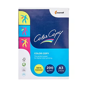  کاغذ a3 کالر کپی مدل 200G بسته 250 عددی