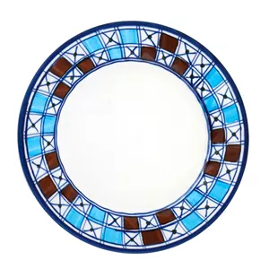 پیش دستی چینی میبد مروارید مدل شطرنجی