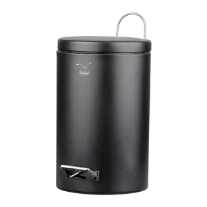 سطل زباله پدالی شفق مدل گرد گنجایش 12 لیتر