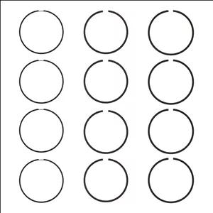 رینگ پیستون رینگ پارس خودرو مدل RKP-OHV-0.5mm مناسب برای پیکان و روا بسته 12 عددی