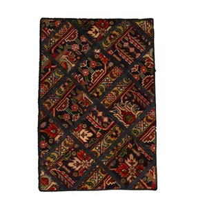 کلاژ فرش دستباف 0.5 متری مدل چهل تکه کد 2028504