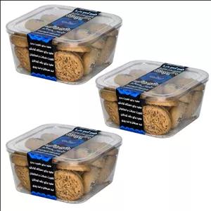 شیرینی بهشتی شکر قهوه ای - 400 گرم بسته 3 عددی  