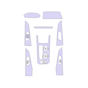 برچسب محافظ مانیتور و کنسول اس ان بلو مدل CH550T مناسب برای چانگان CS55 پلاس مجموعه 7 عددی
