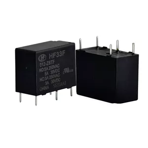 رله الکترونیکی 12 ولت 5 آمپر هونگفا مدل HF33F/012-ZSTF بسته 2 عددی