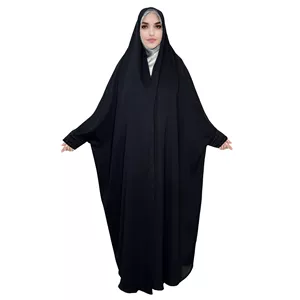 چادر دانشجویی حجاب رسان مدل کن کن کره مچ گلدوزی