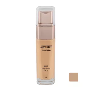 کرم پودر سوپرتاچ مدل شیشه ای شماره 201 حجم 30 میلی لیتر