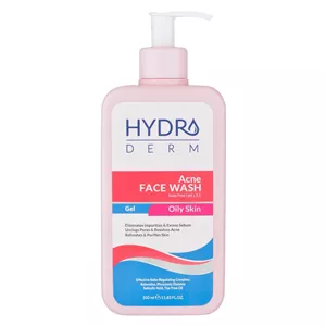 ژل شست‌وشوی صورت هیدرودرم مدل Acne مناسب پوست‌های چرب حجم 350 میلی‌لیتر