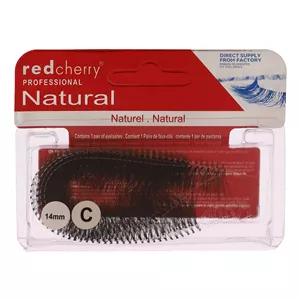 مژه مصنوعی رد چری مدل Classic Cluster Band کد 14 C بسته 5 عددی