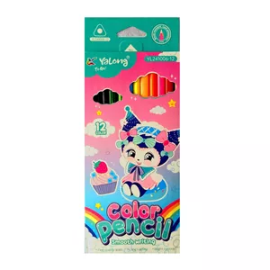 مداد رنگی 12 رنگ یالونگ مدل کرومی