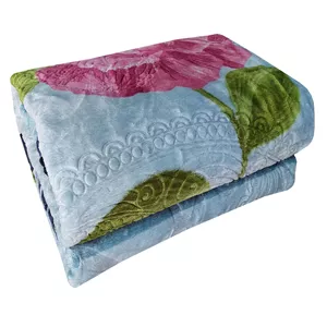 پتو 1 نفر نرمینه بافت مدل نسیم کد 44 سایز 210x155 سانتی‌متر