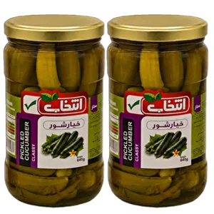 خیارشور ممتاز انتخاب - 640 گرم بسته 2 عددی