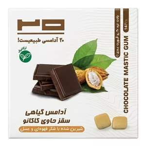 آدامس طبیعی سقز کاکائویی بیست - ۲۰ گرم