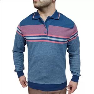 پولوشرت آستین بلند مردانه مدل یقه دار کد 2114