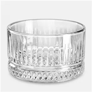 آجیل‌خوری شیشه‌ای کاوه مدل OSLO قطر 10 سانتیمتر حجم 295 میلی‌لیتر ارتفاع 5 سانتیمتر مجموعه 6 عددی 
