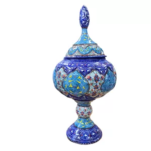 گزخوری میناکاری مسی میناسرای نیکنامی مدل لاجورد کد 3301 