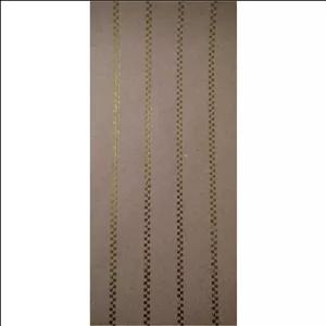 کاغذ کادو مدل کرافت طلاکوب سایز 70 ×50 سانتی متر طرح خطوط هندسی بسته 3 عددی 