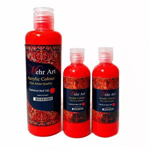 رنگ اکریلیک مهرارت مدل 06 Cadmium Red Deep Hue حجم 250  میلی لیتر