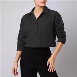 شومیز آستین بلند یقه برگردان زنانه بنیس مدل 38720202