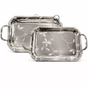 سینی دسته دار ویتارا مدل ss1800 سایز 26×42 و 35×22 سانتی متر