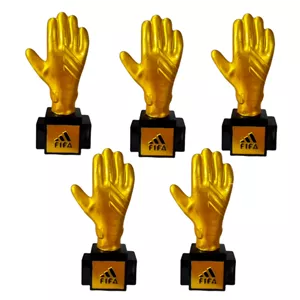 تندیس مدل دستکش طلا مجموعه 5 عددی