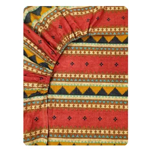 ملحفه کتان نخ رزین تاژ مدل گبه کد M104-1 دو نفره سایز 200x180 سانتی‌متر