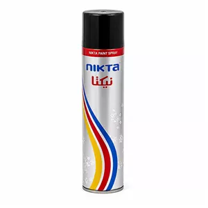 اسپری رنگ مشکی مات نیکتا مدل Black Matte حجم 300 میلی‌لیتر