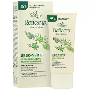 ژل مرطوب کننده صورت و بدن رفلکتا مدل Sebo Verte مناسب برای پوست های چرب و مختلط حجم 40 میلی لیتر