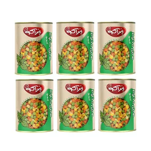 کنسرو مخلوط سبزیجات پتراکو - 380 گرم بسته 6 عددی