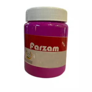رنگ فلورسنت بنفش فرزام کد 223 وزن نیم کیلوگرم