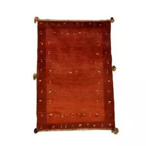 گبه دستباف یک ونیم متری مدل بافت قشقای شیراز کد NKP.Z.N110