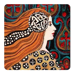 مگنت یخچال طرح بانو کد wmg135